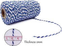 Load image into Gallery viewer, Twine String Butchers Twine 328 Feet 2mm Thick Christmas Halloween Twine for Gift Wrapping DIY Crafts Home Decoration String Art Gardening