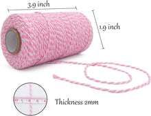 Load image into Gallery viewer, Twine String Butchers Twine 328 Feet 2mm Thick Christmas Halloween Twine for Gift Wrapping DIY Crafts Home Decoration String Art Gardening