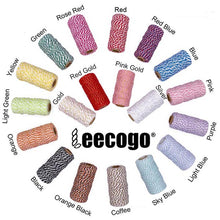 Load image into Gallery viewer, Twine String Butchers Twine 328 Feet 2mm Thick Christmas Halloween Twine for Gift Wrapping DIY Crafts Home Decoration String Art Gardening