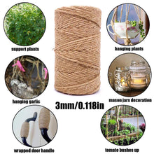 Load image into Gallery viewer, Leecogo Jute Twine 2mm/2.5mm/6mm Thick