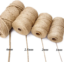 Load image into Gallery viewer, Leecogo Jute Twine 2mm/2.5mm/6mm Thick