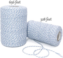 Load image into Gallery viewer, Twine String Butchers Twine 328 Feet 2mm Thick Christmas Halloween Twine for Gift Wrapping DIY Crafts Home Decoration String Art Gardening