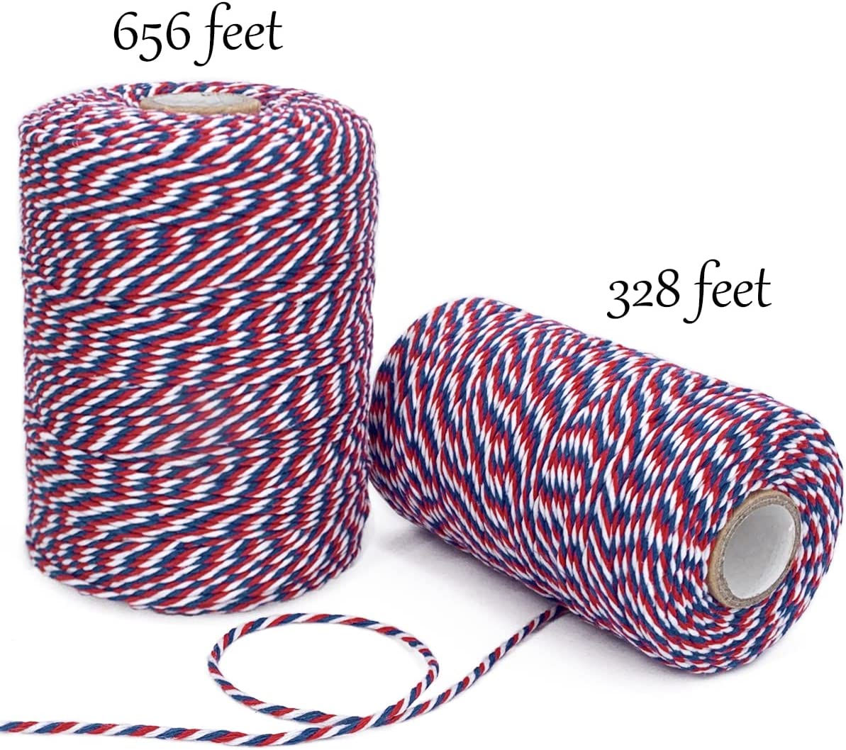 725 Feet of Cabled Polycotton Butchers Twine 3 X 8 X 80 Tex 