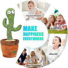 Load image into Gallery viewer, Dancing Cactus 120 Song Speaker Talking Usb Charging Voice Repeat Plush Cactu Dancer Toy Talk Plushie Stuffed Toys For Kids Gift
